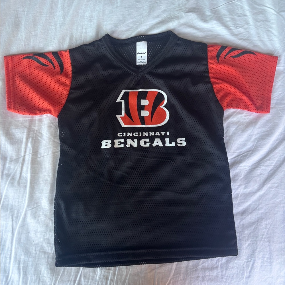 Cincinnati Bengals Kids Mesh Jersey Shirt. Size Youth Small